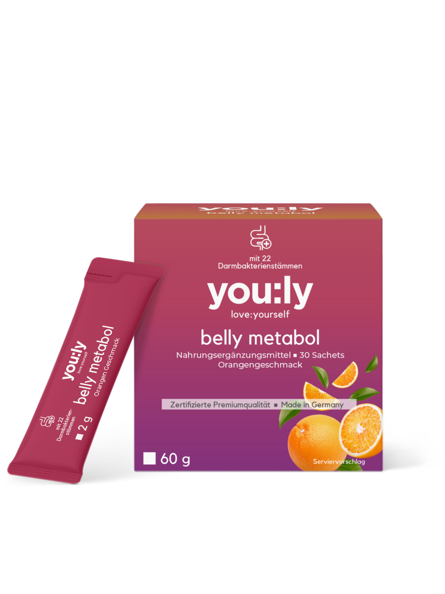 Belly Metabol Orange - 30 Sticks für 30 Tage