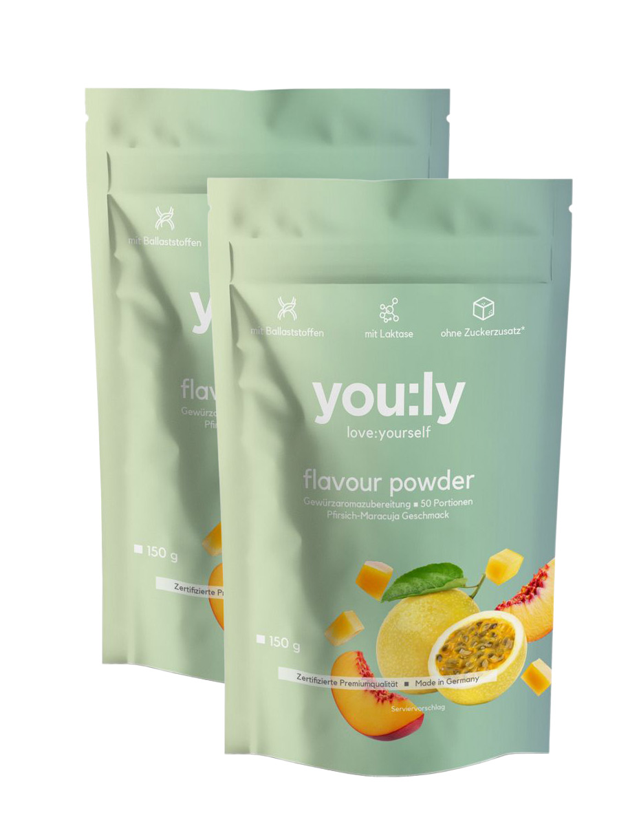 2x flavour powder Pfirsich-Maracuja