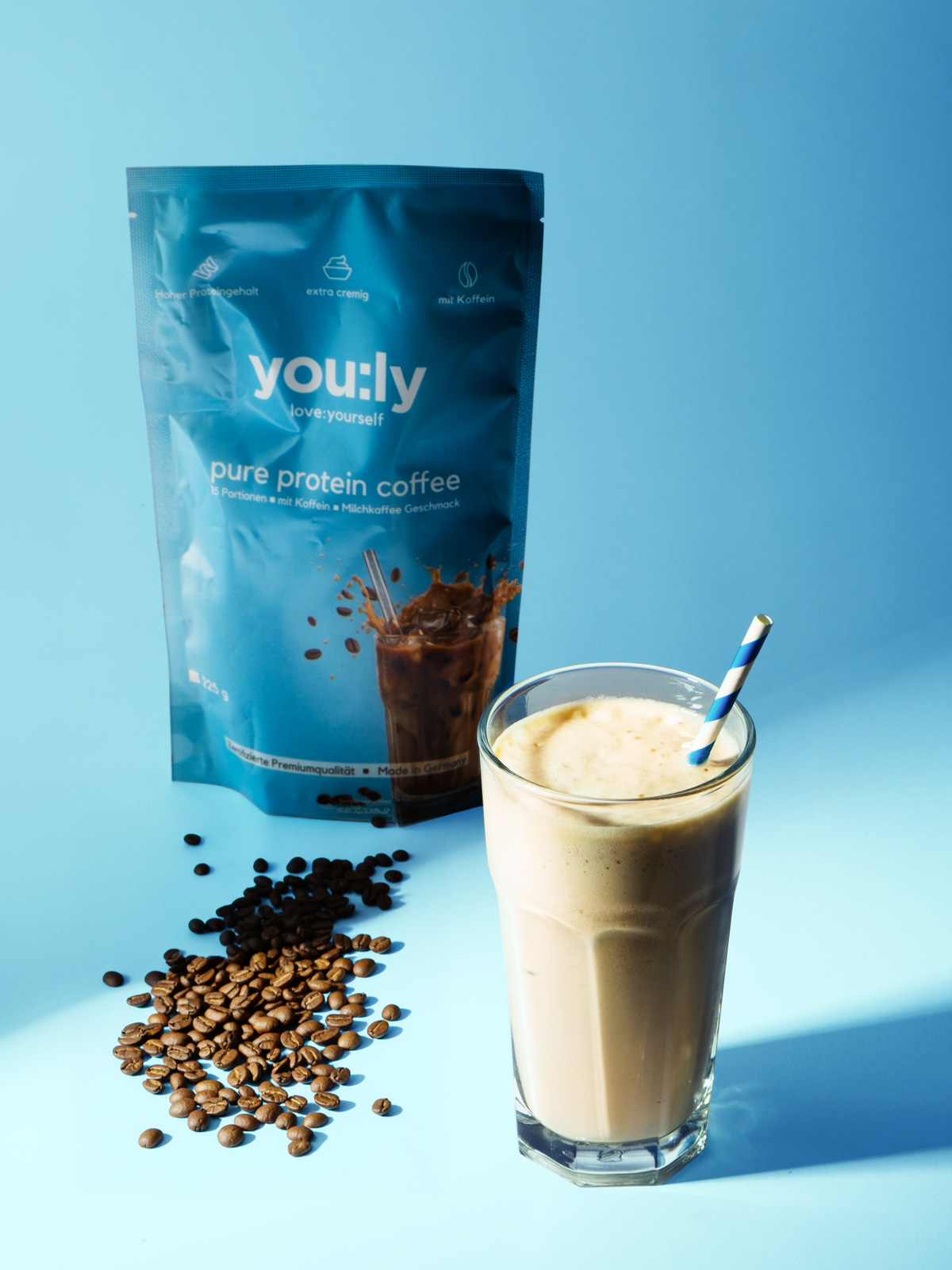 pure protein coffee Milchkaffee 30 Portionen