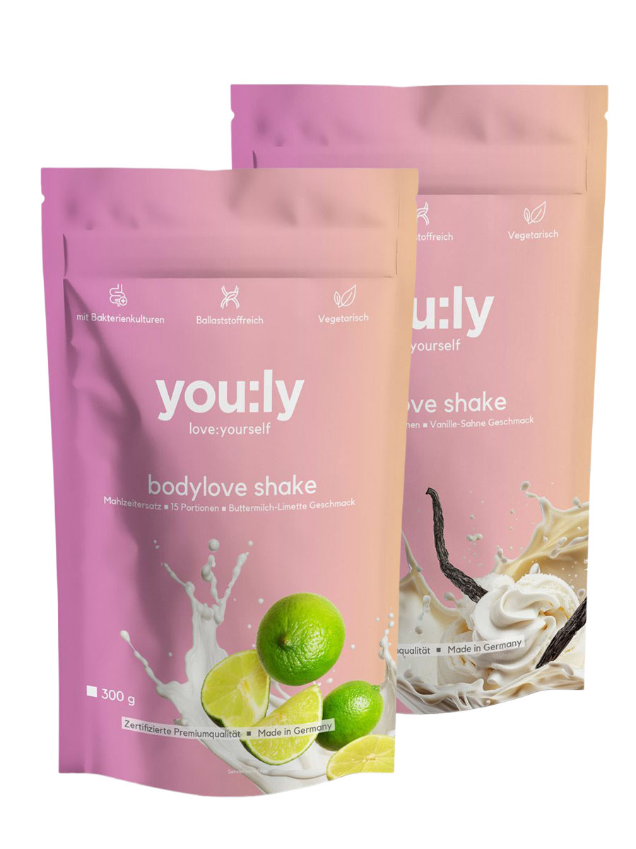 spring set bodylove shake Vanille Sahne & Buttermilch Limette 