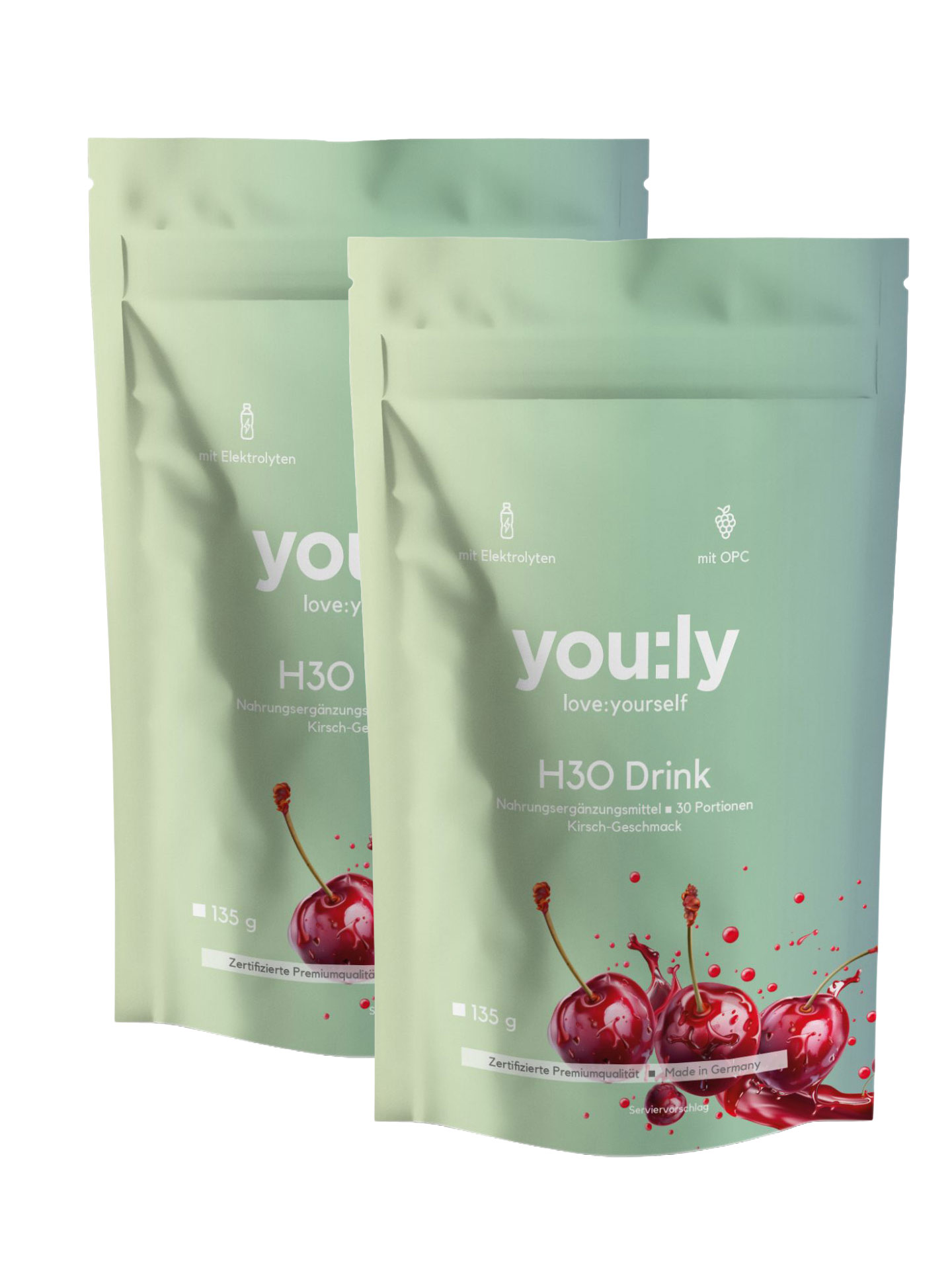 Doppelpack H3O Drink Kirsche