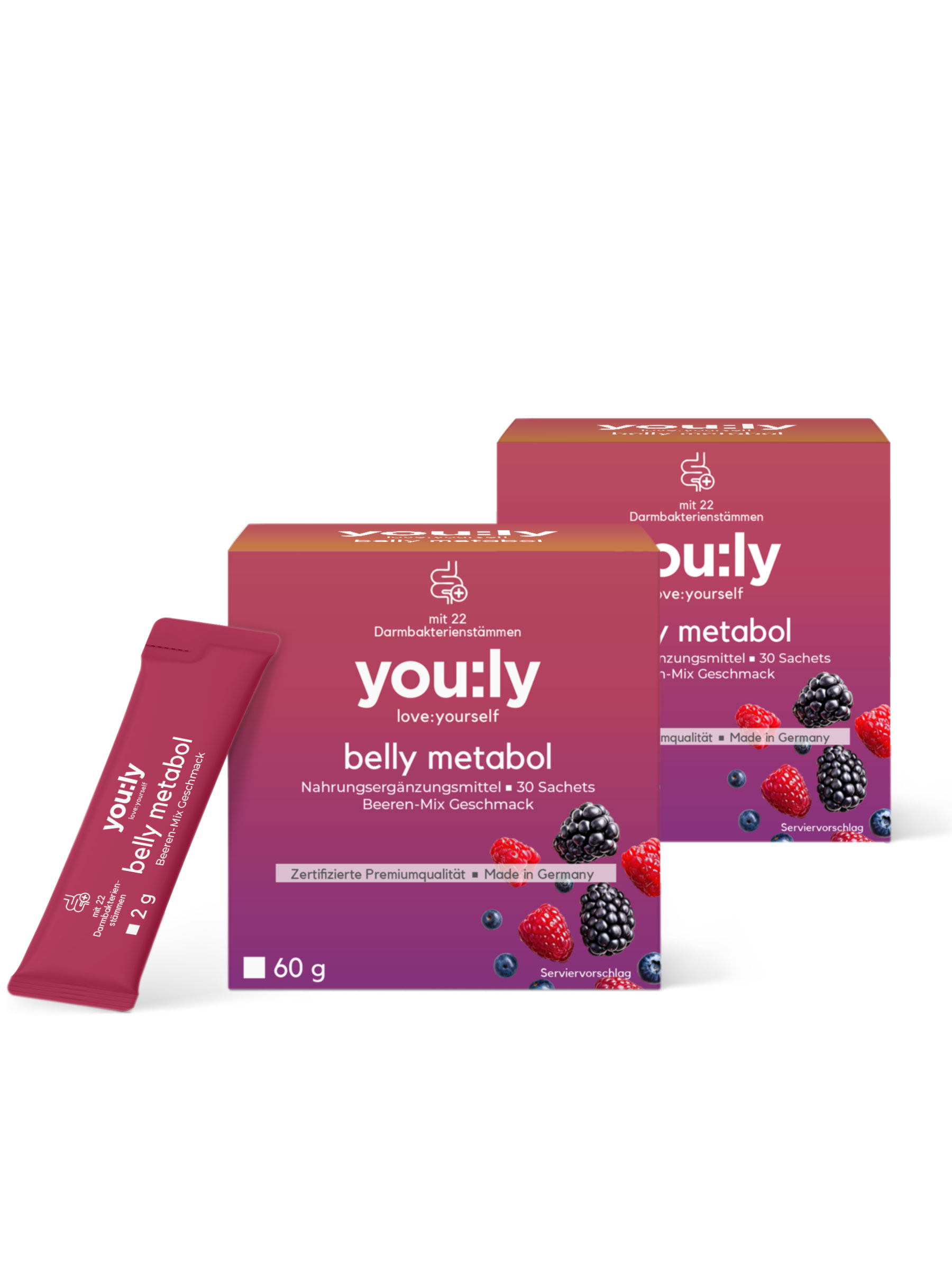 Belly Metabol Berry - 2x 30 Sticks für 60 Tage