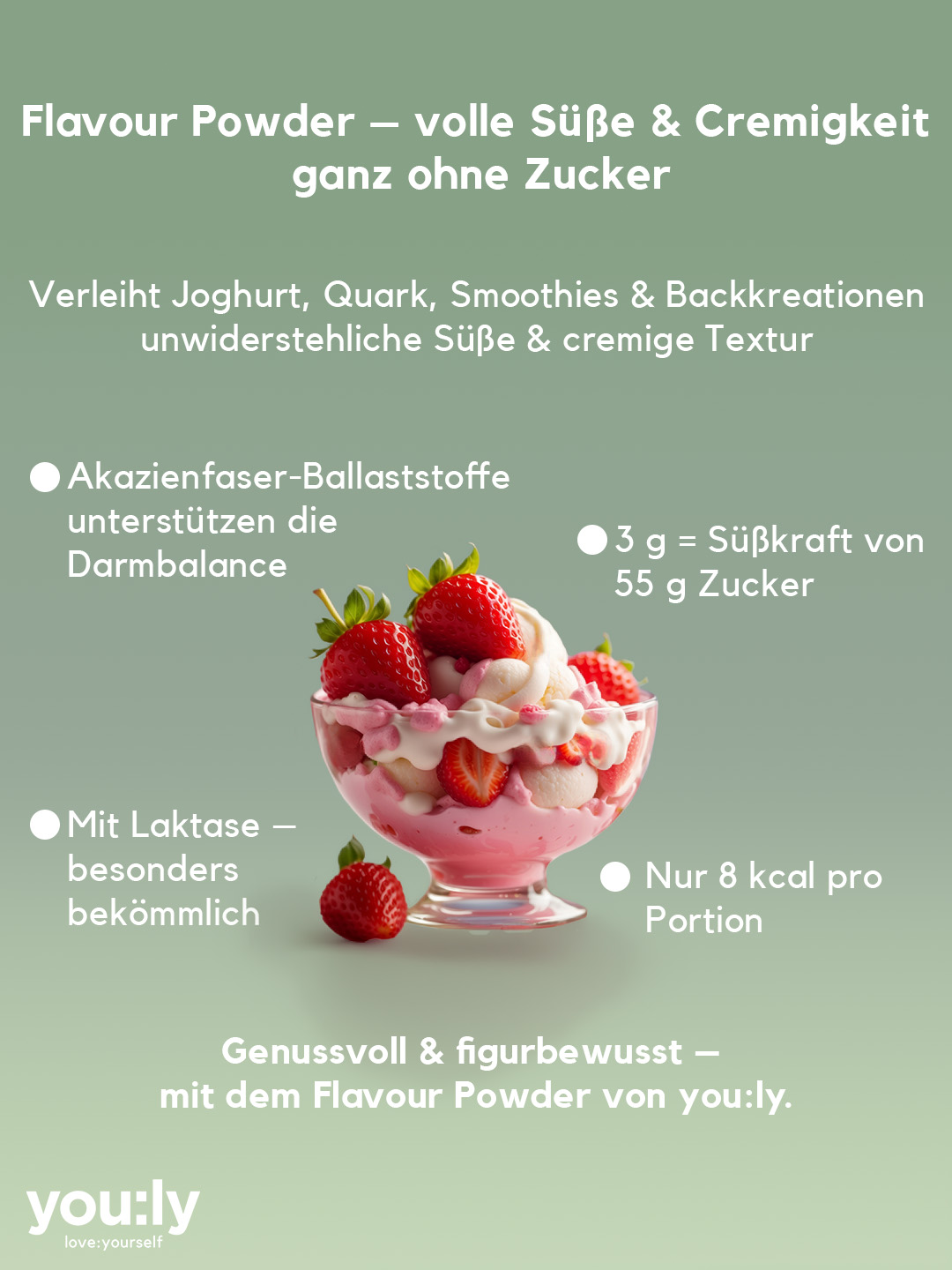 flavour powder Erdbeer-Sahne