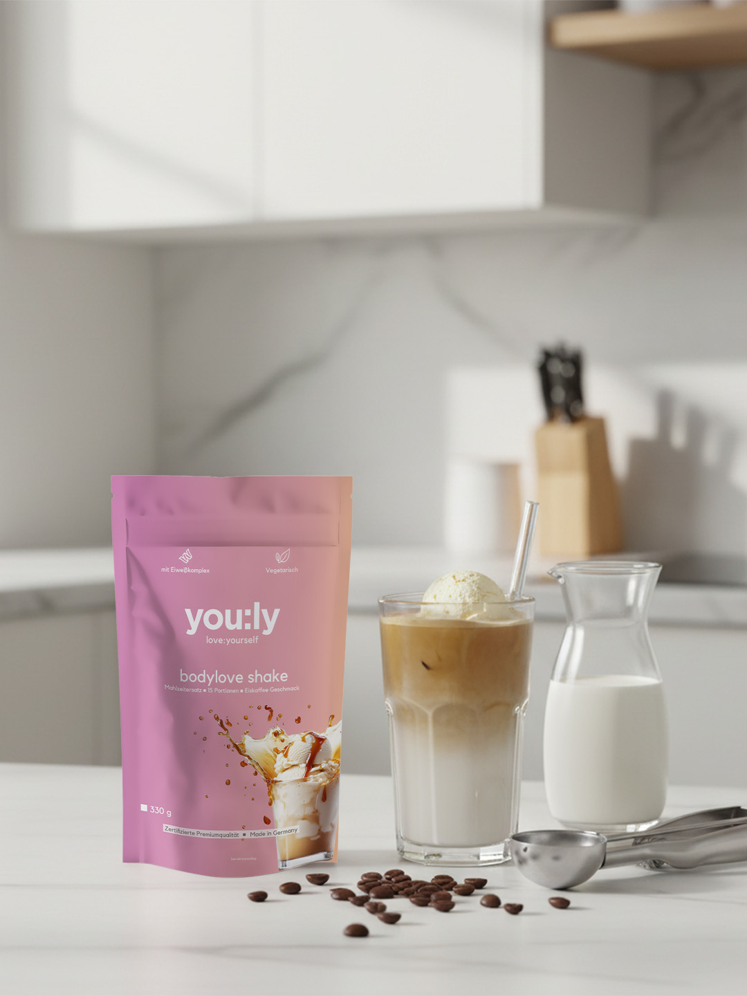 bodylove shake Eiskaffee 15 Portionen