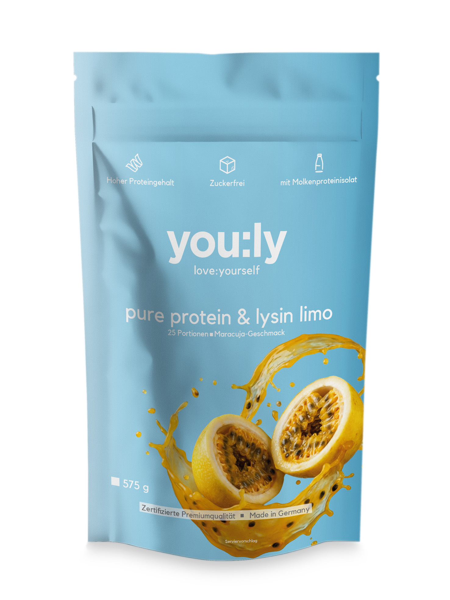 pure protein & lysin limo Maracuja 25 Portionen