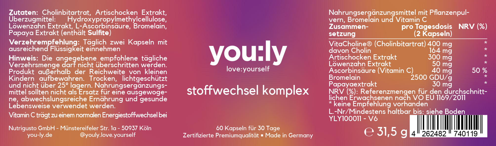 stoffwechsel komplex