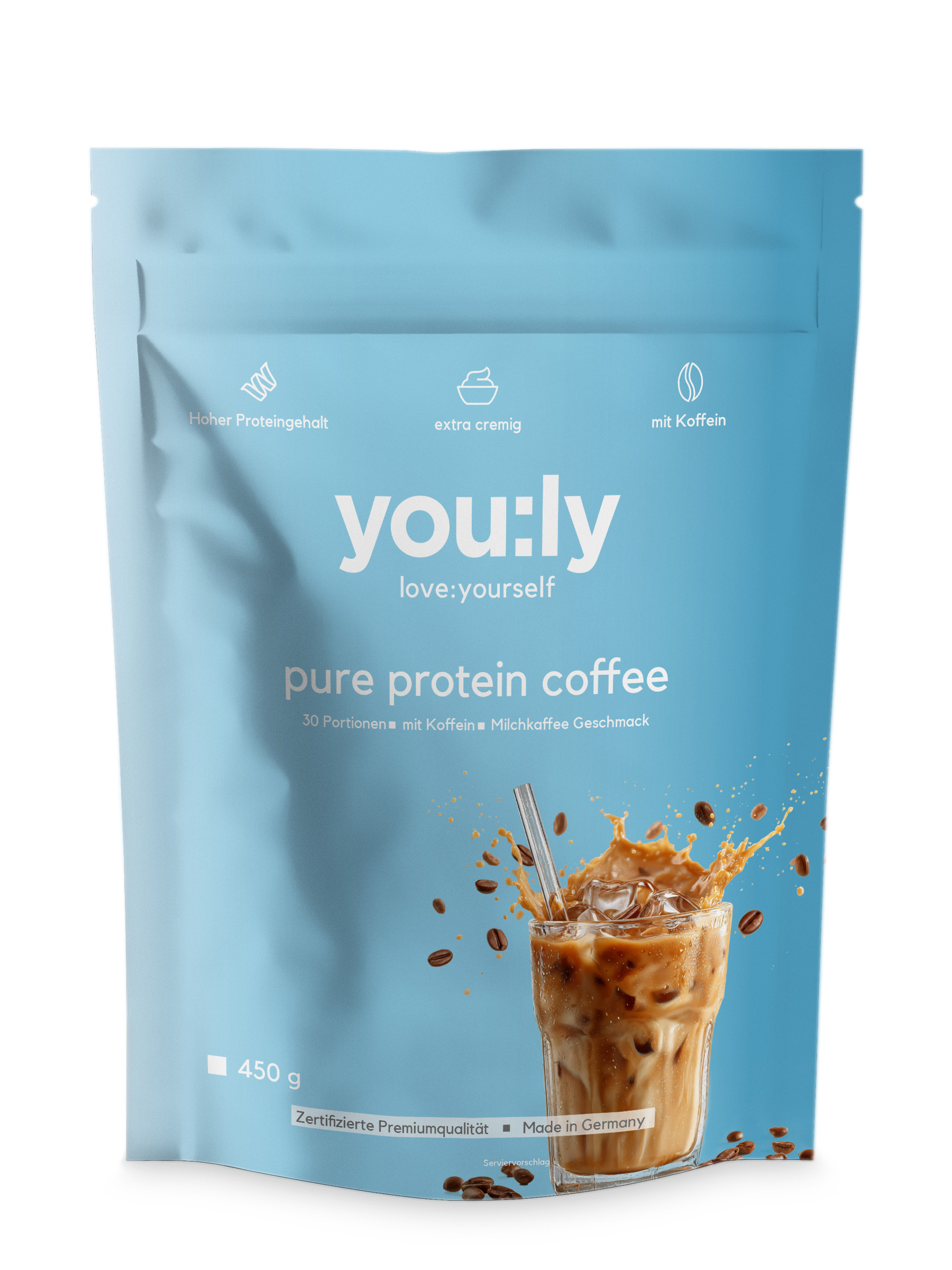 pure protein coffee Milchkaffee 30 Portionen
