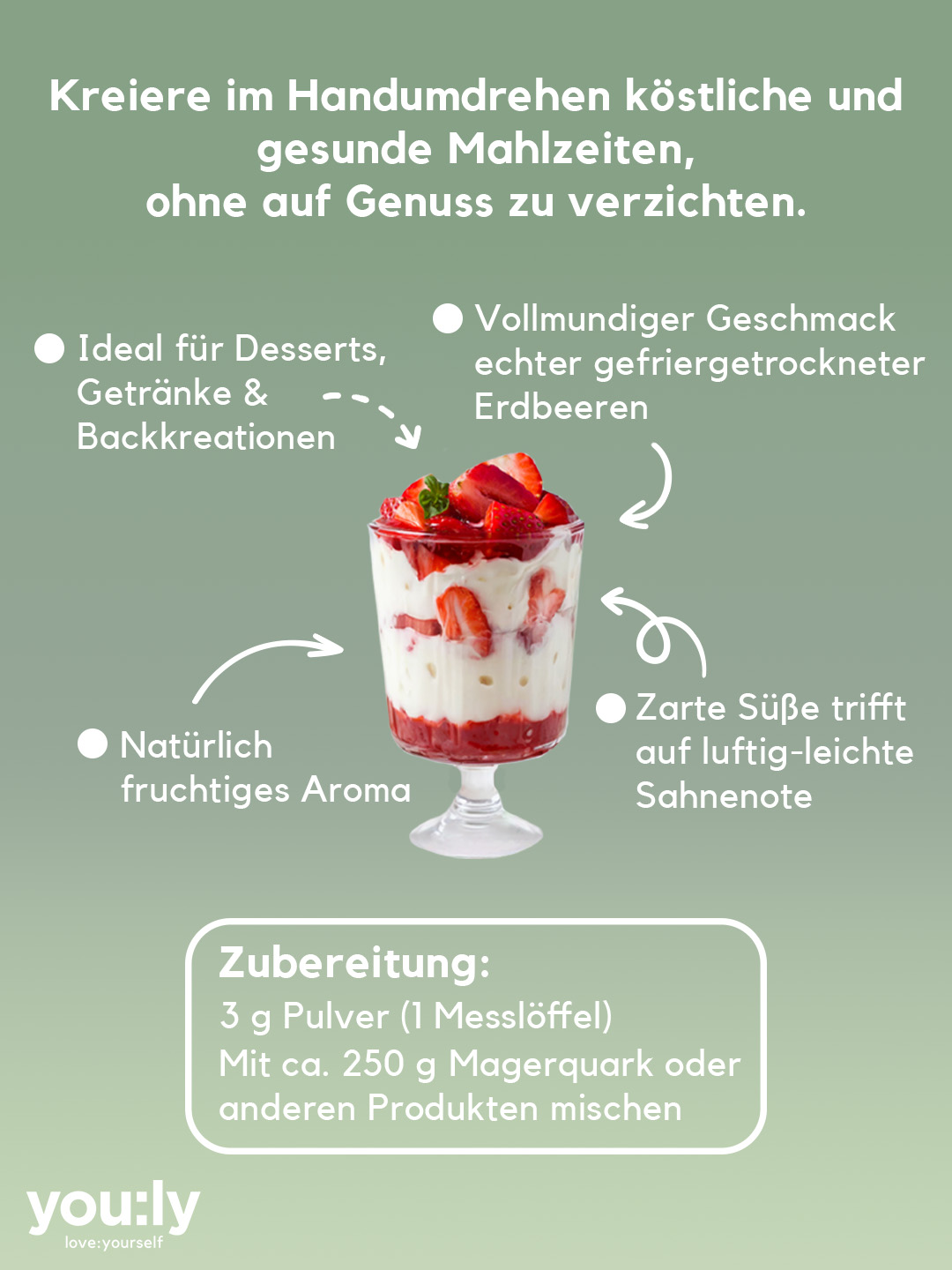 flavour powder Erdbeer-Sahne